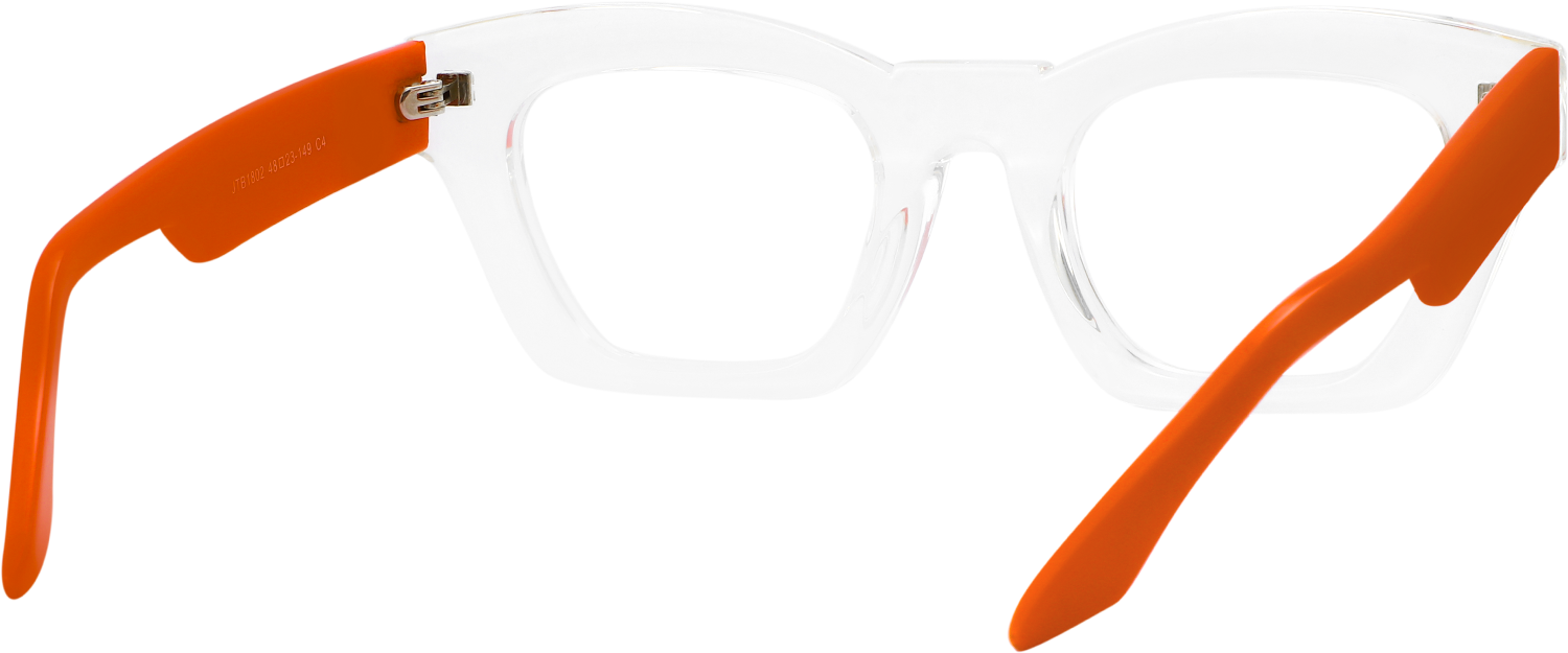Side view of Fytoo Geometric Transparent TR90 Full Rim Eyeglasses