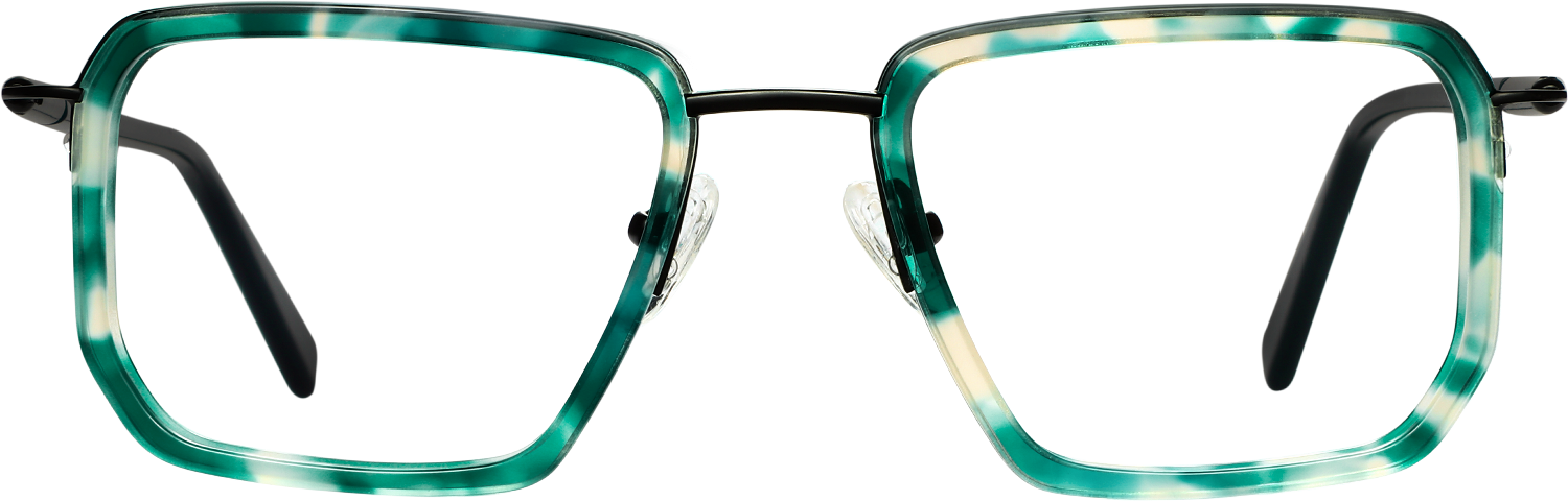 Fytoo Square Tortoiseshell Acetate Full Rim Eyeglasses-image-FT946987-02