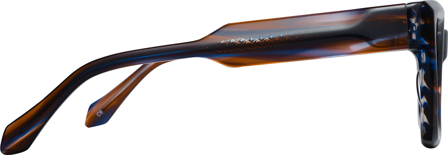 Side view of Fytoo Square Tortoiseshell Acetate Full Rim Eyeglasses