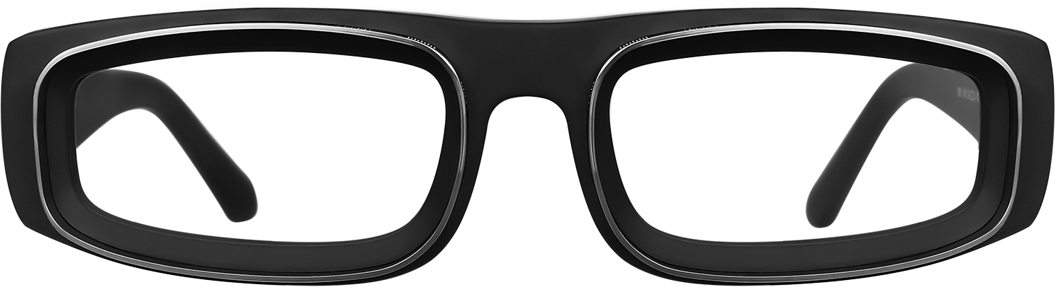 Fytoo Rectangle Black Acetate Full Rim Eyeglasses-image-FT955842-01