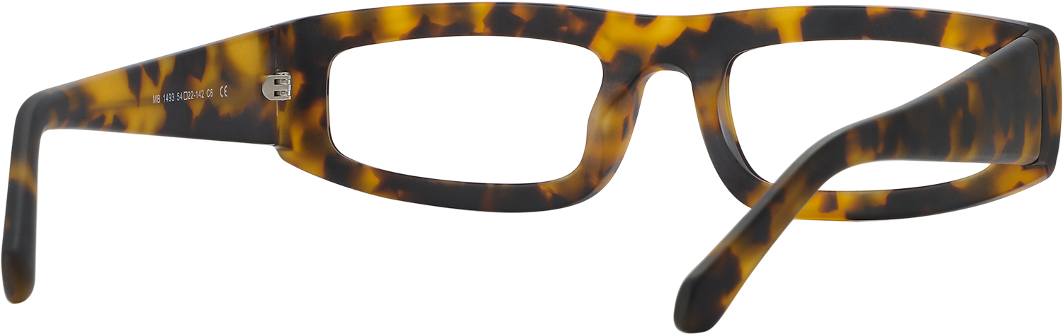 Side view of Fytoo Rectangle Tortoiseshell Acetate Full Rim Eyeglasses