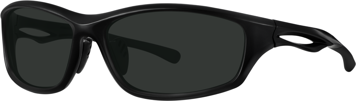 Side view of Fytoo Geometric Black Plastic Full Rim Eyeglasses
