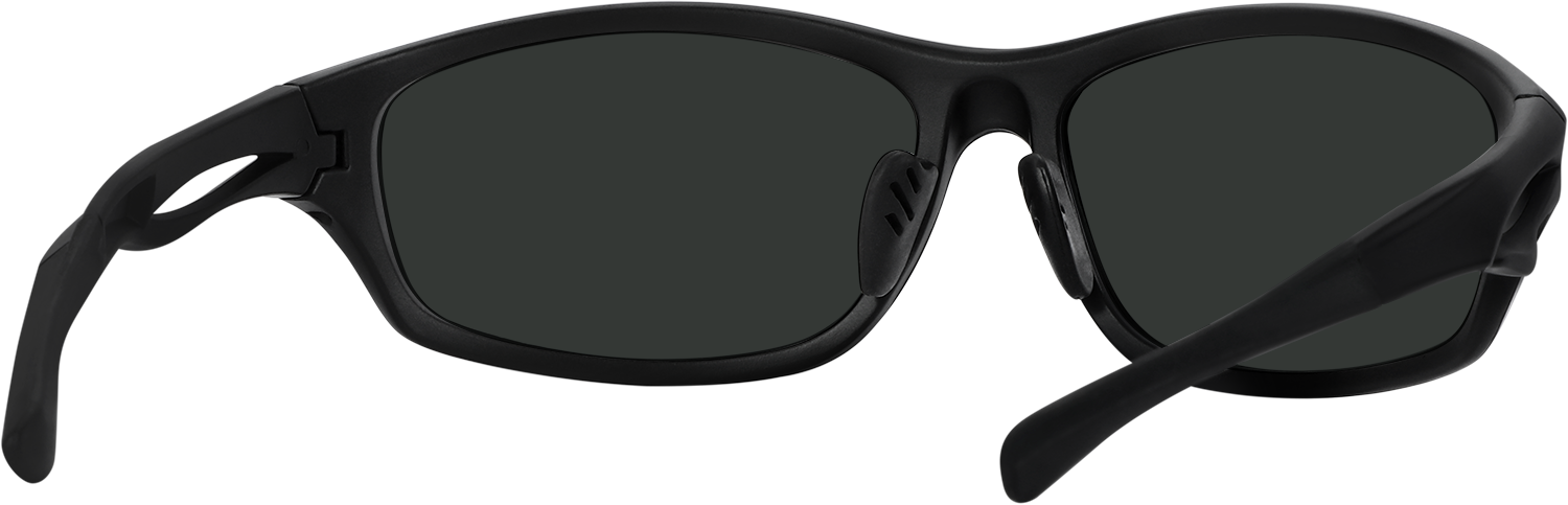 Side view of Fytoo Geometric Black Plastic Full Rim Eyeglasses