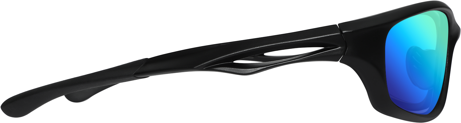 Side view of Fytoo Geometric Blue Plastic Full Rim Eyeglasses