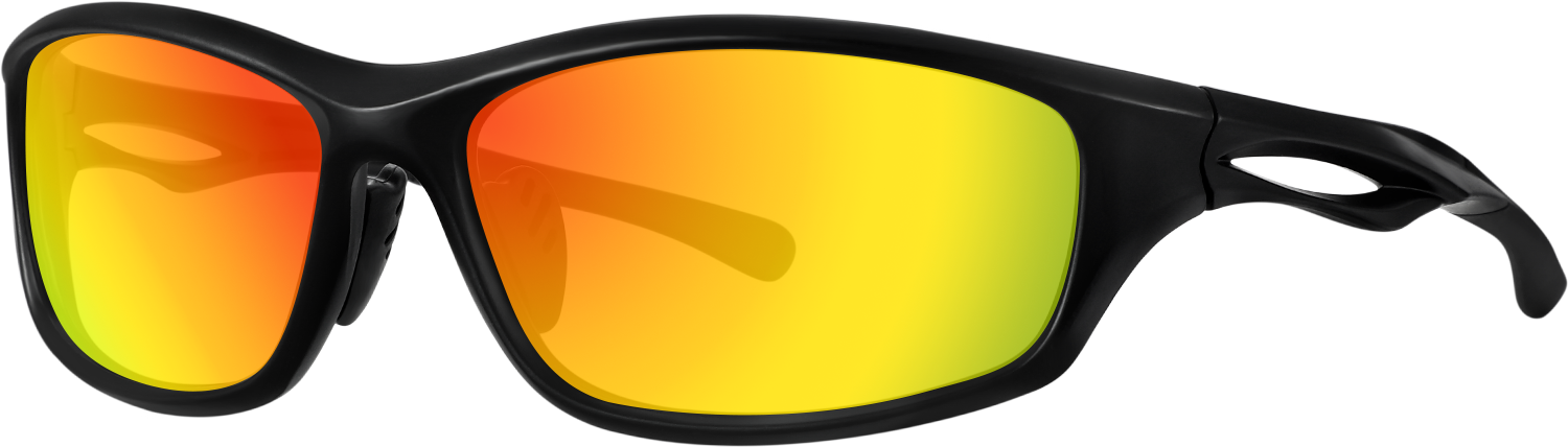 Side view of Fytoo Geometric Orange Plastic Full Rim Eyeglasses
