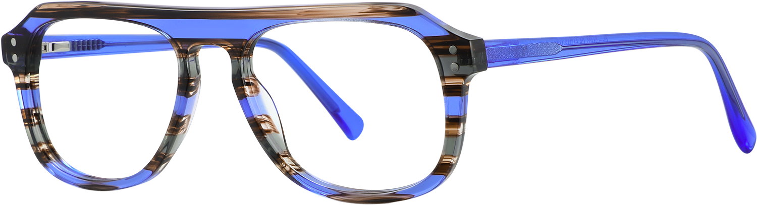 Side view of Fytoo Geometric Multicolour Acetate Full Rim Eyeglasses