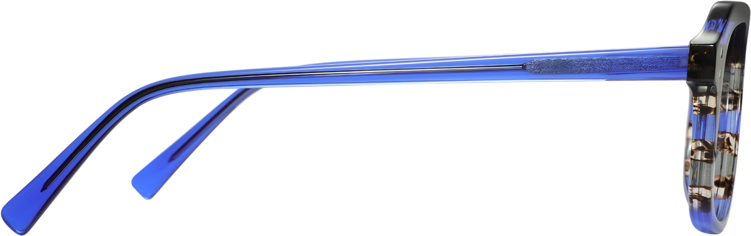 Side view of Fytoo Geometric Multicolour Acetate Full Rim Eyeglasses