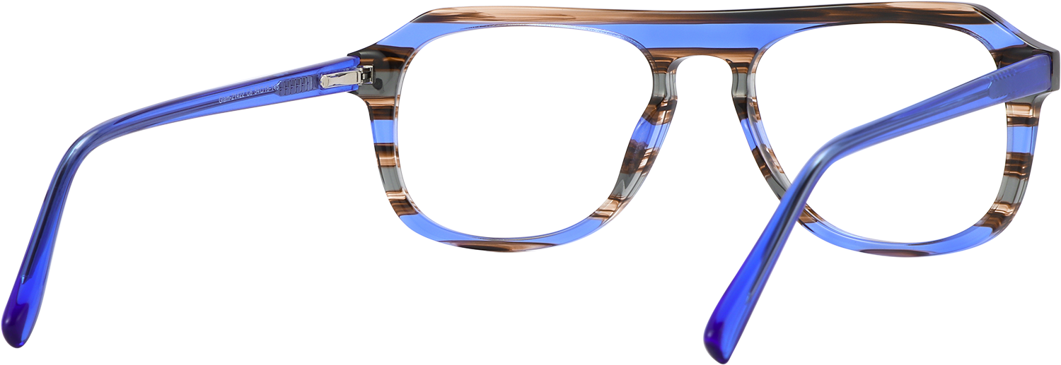 Side view of Fytoo Geometric Multicolour Acetate Full Rim Eyeglasses