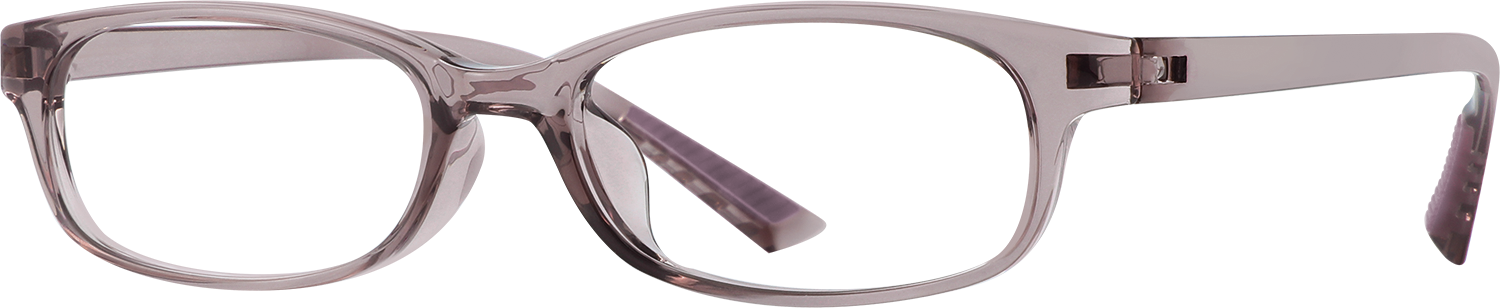 Side view of Fytoo Rectangle Purple TR90 Full Rim Eyeglasses