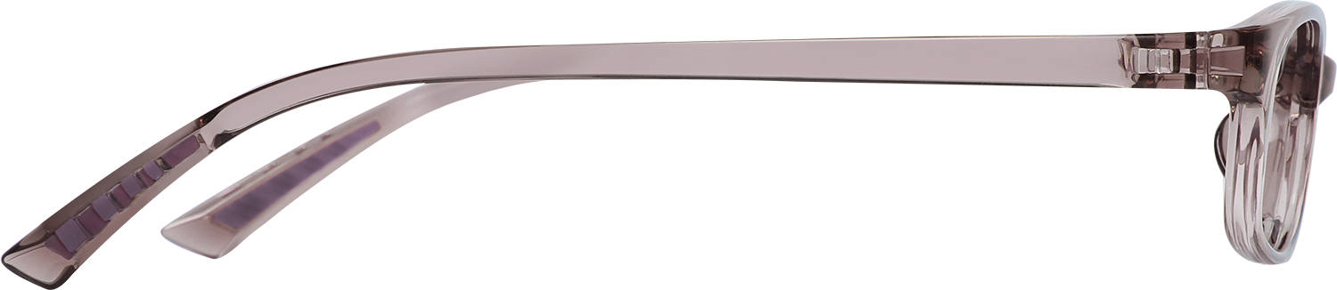 Side view of Fytoo Rectangle Purple TR90 Full Rim Eyeglasses
