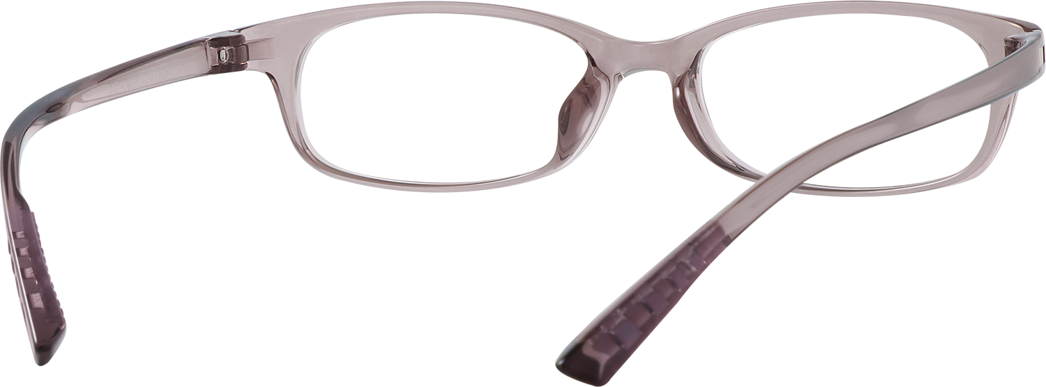 Side view of Fytoo Rectangle Purple TR90 Full Rim Eyeglasses