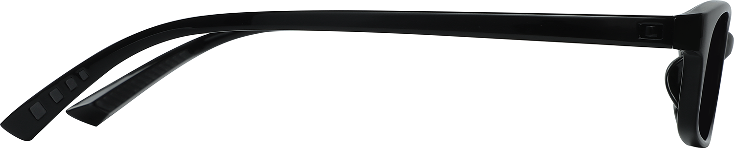 Side view of Fytoo Rectangle Black TR90 Full Rim Eyeglasses