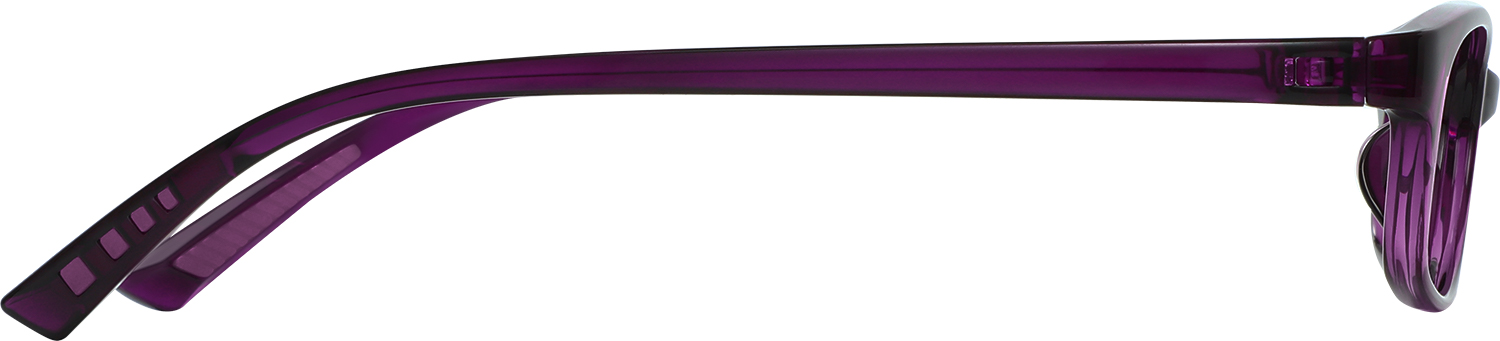 Side view of Fytoo Rectangle Purple TR90 Full Rim Eyeglasses