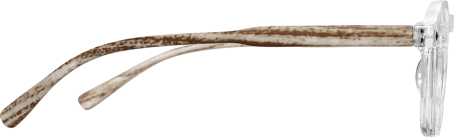 Side view of Fytoo Square Transparent TR90 Full Rim Eyeglasses