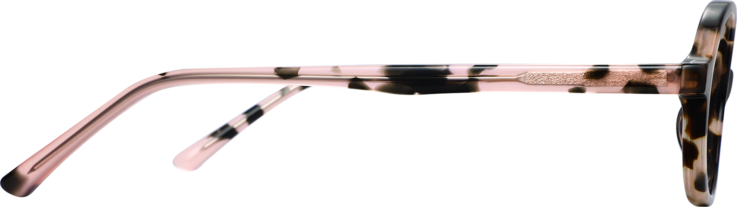 Side view of Fytoo Oval Tortoiseshell Acetate Full Rim Eyeglasses