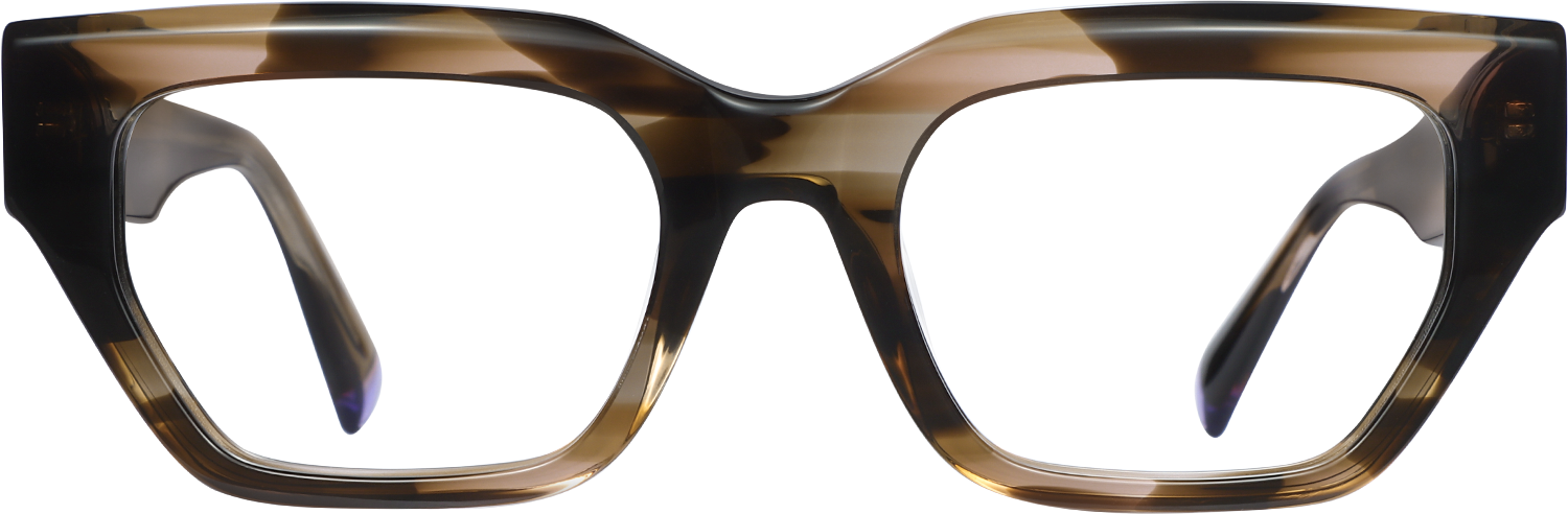 Fytoo Rectangle Tortoiseshell Acetate Full Rim Eyeglasses-image-FT980778-01