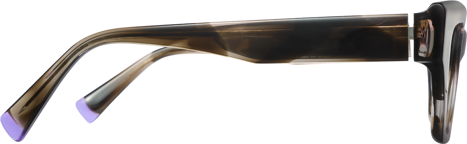 Side view of Fytoo Rectangle Tortoiseshell Acetate Full Rim Eyeglasses