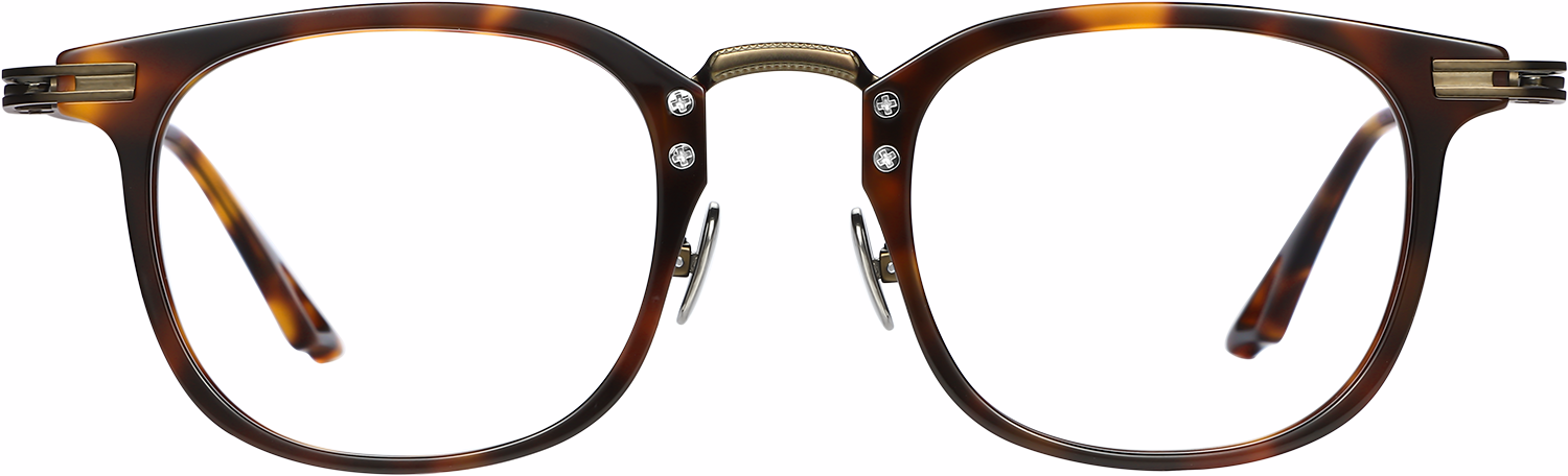 Fytoo Square Tortoiseshell Acetate Titanium Full Rim Eyeglasses-image-FT982732-02