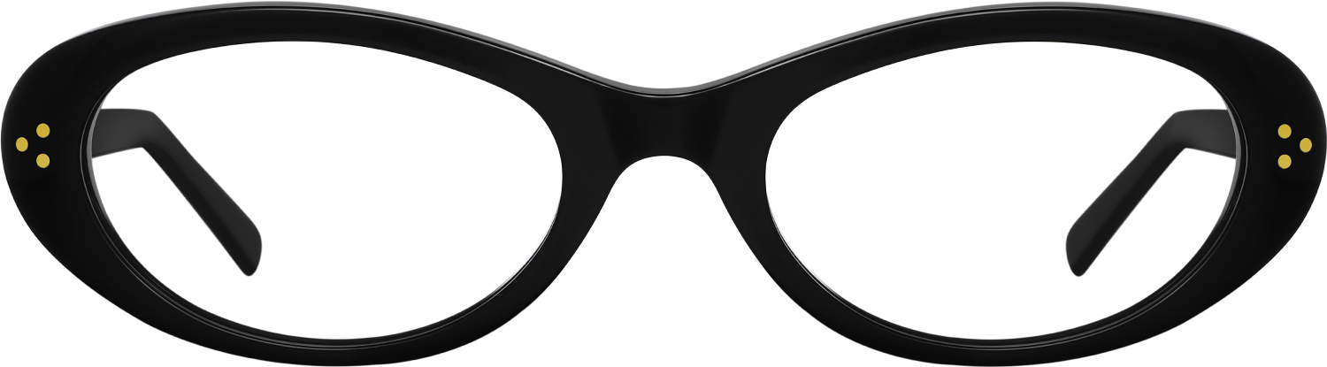 Fytoo Oval Black Acetate Full Rim Eyeglasses-image-FT995980-01