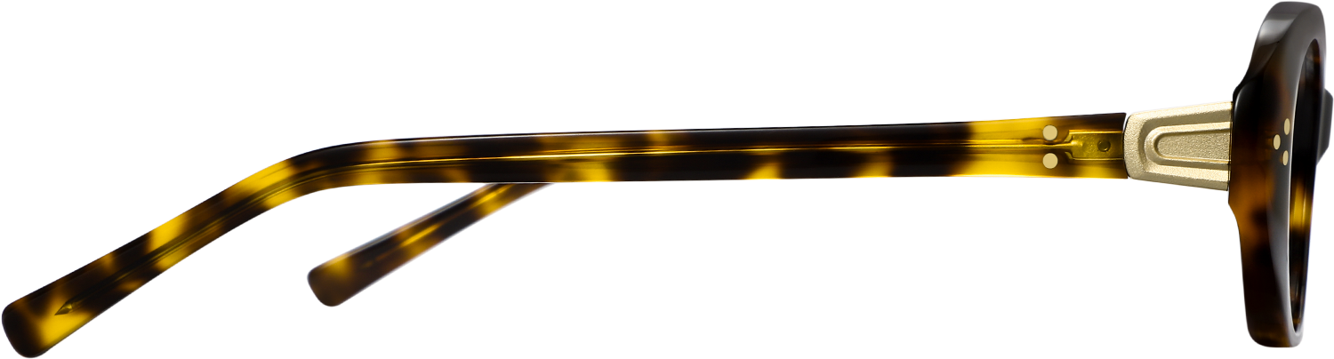 Side view of Fytoo Oval Tortoiseshell Acetate Full Rim Eyeglasses