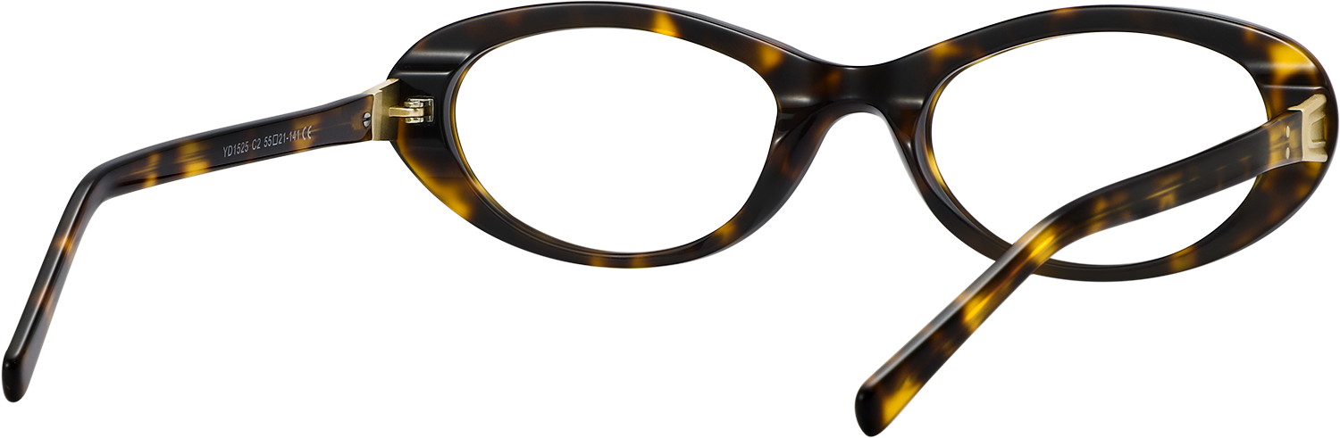 Side view of Fytoo Oval Tortoiseshell Acetate Full Rim Eyeglasses
