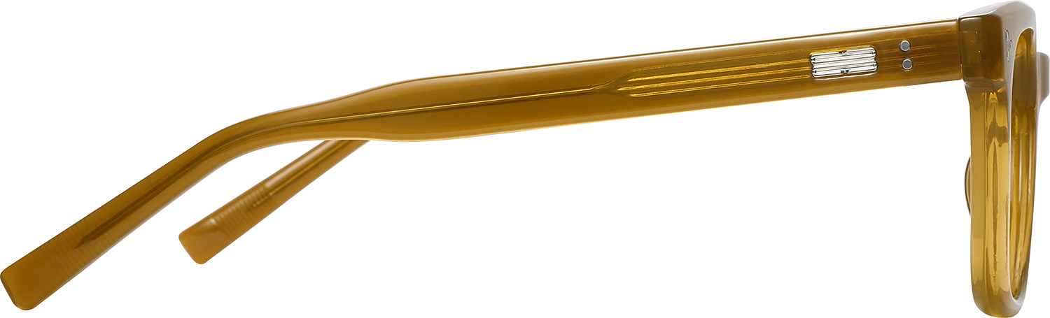 Side view of Fytoo Square Orange TR90 Full Rim Eyeglasses