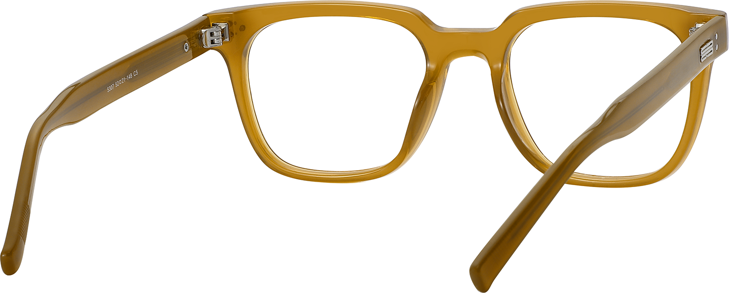 Side view of Fytoo Square Orange TR90 Full Rim Eyeglasses
