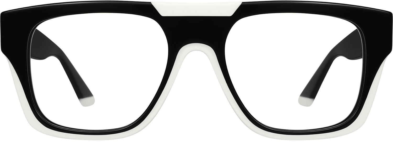 Fytoo Square Two Tone Acetate Full Rim Eyeglasses-image-FT997907-01