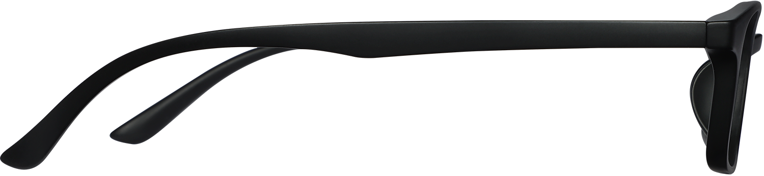 Side view of Fytoo Rectangle Black TR90 Full Rim Eyeglasses