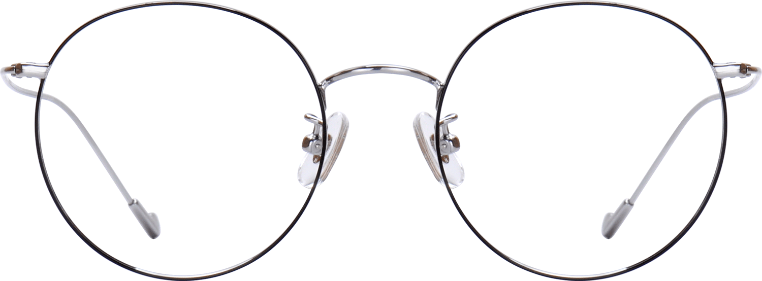 Titanium Full Rim Glasses, Round Shape Glass Frames Fytoo Optical