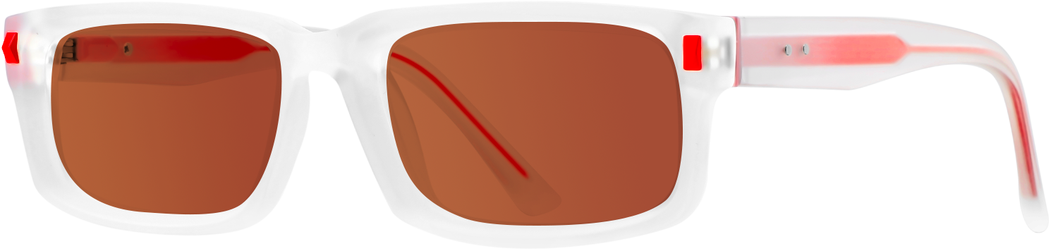 Side view of Fytoo Rectangle Transparent TR90 Full Rim Eyeglasses