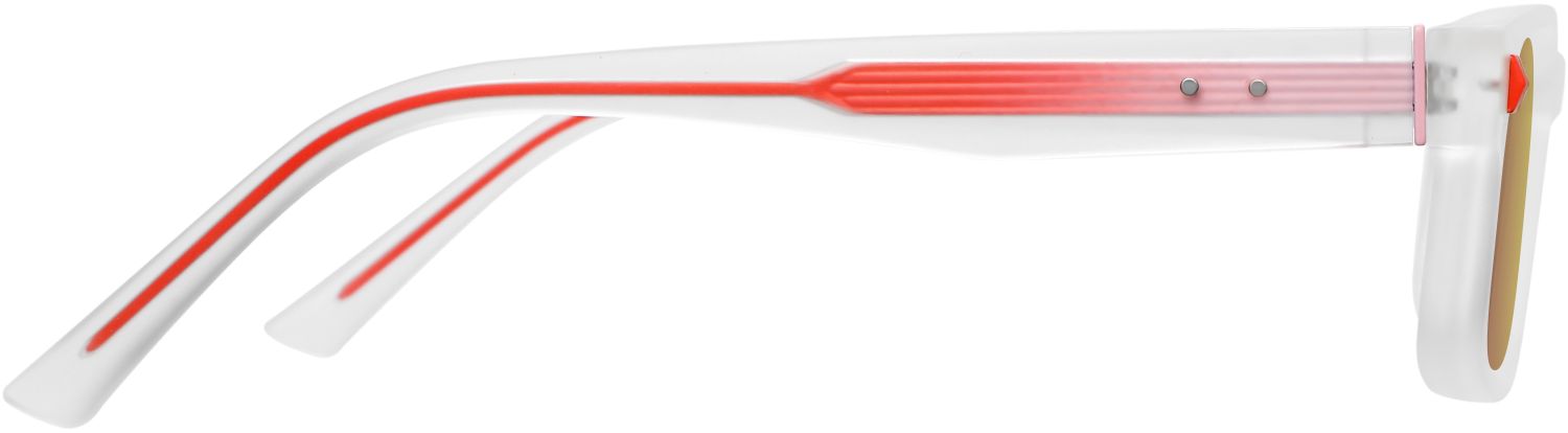 Side view of Fytoo Rectangle Transparent TR90 Full Rim Eyeglasses