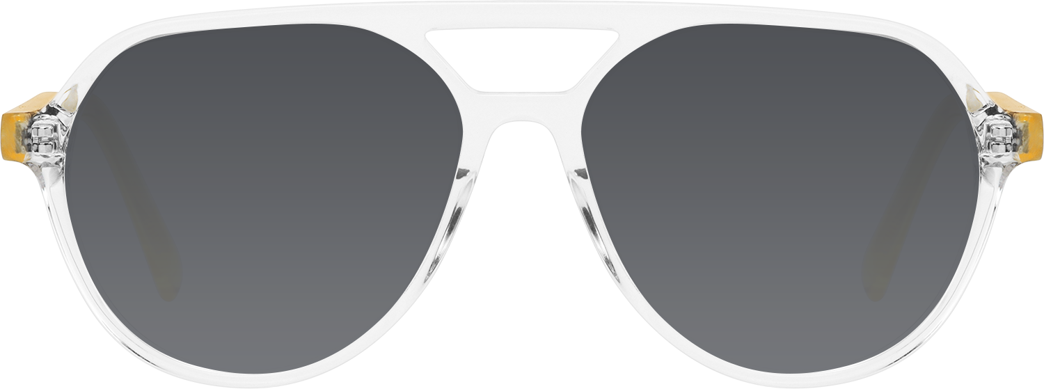 Fytoo Aviator Transparent Acetate Full Rim Eyeglasses-image-FTM1289-03