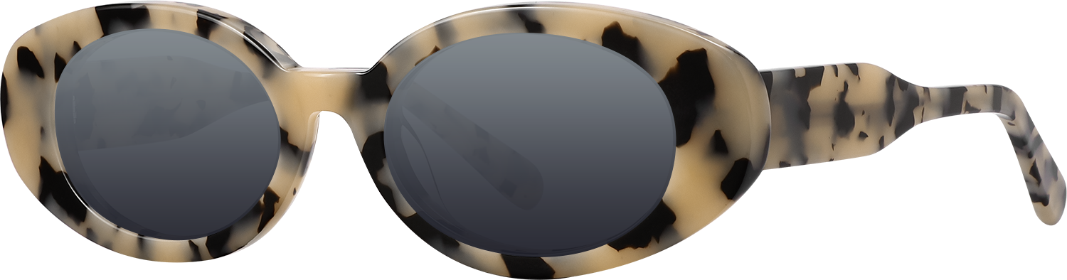 Side view of Fytoo Oval Tortoiseshell Acetate Full Rim Eyeglasses