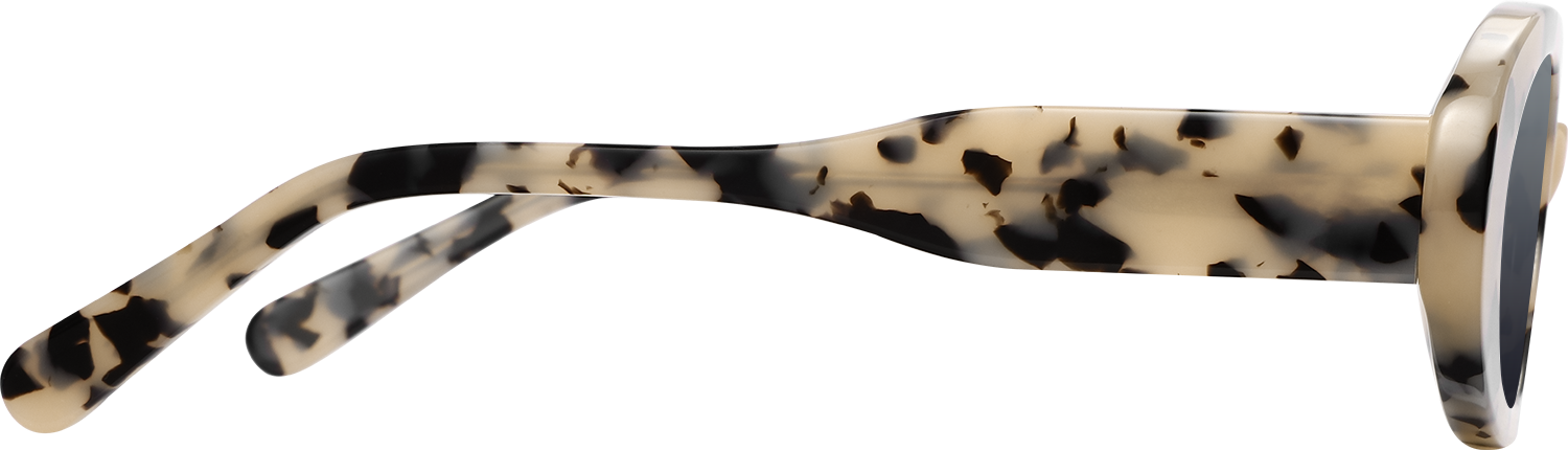 Side view of Fytoo Oval Tortoiseshell Acetate Full Rim Eyeglasses