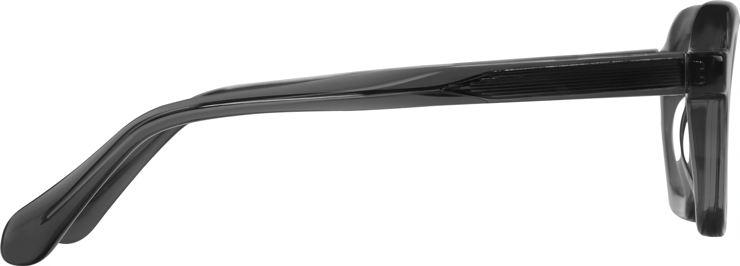 Side view of Fytoo Geometric Grey Acetate Full Rim Eyeglasses