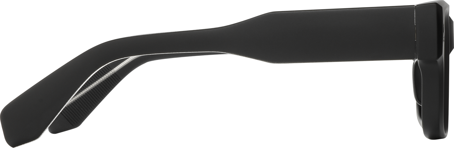 Side view of Fytoo Rectangle Black Acetate TR90 Full Rim Eyeglasses