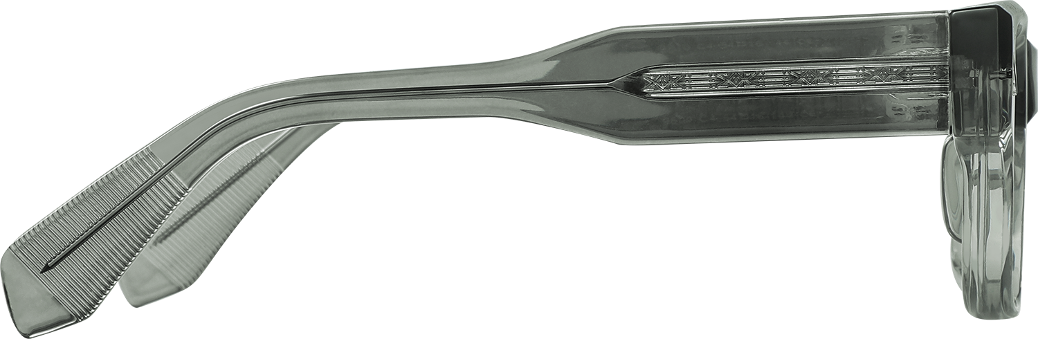 Side view of Fytoo Rectangle Grey Acetate TR90 Full Rim Eyeglasses