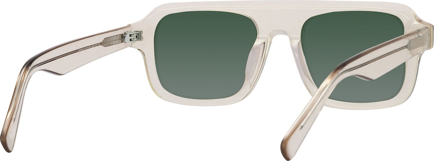 Side view of Fytoo Rectangle Light Coffee Acetate Full Rim Eyeglasses
