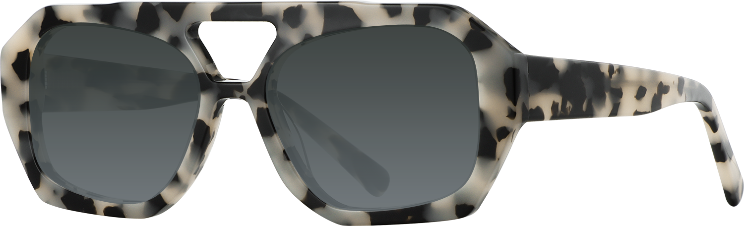 Side view of Fytoo Aviator Tortoiseshell Acetate Full Rim Eyeglasses