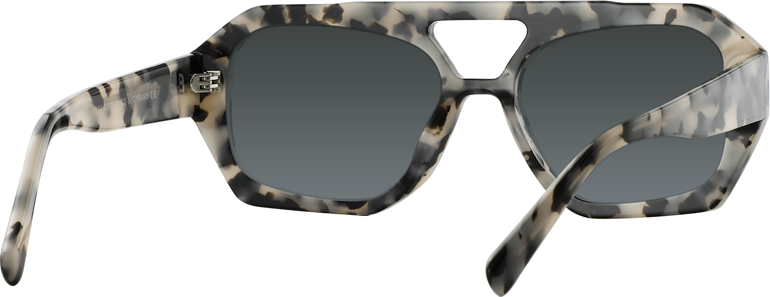 Side view of Fytoo Aviator Tortoiseshell Acetate Full Rim Eyeglasses
