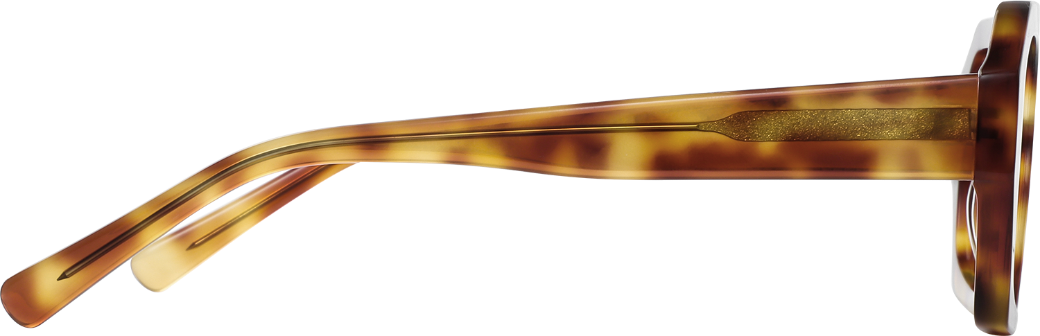 Side view of Fytoo Aviator Tortoiseshell Acetate Full Rim Eyeglasses