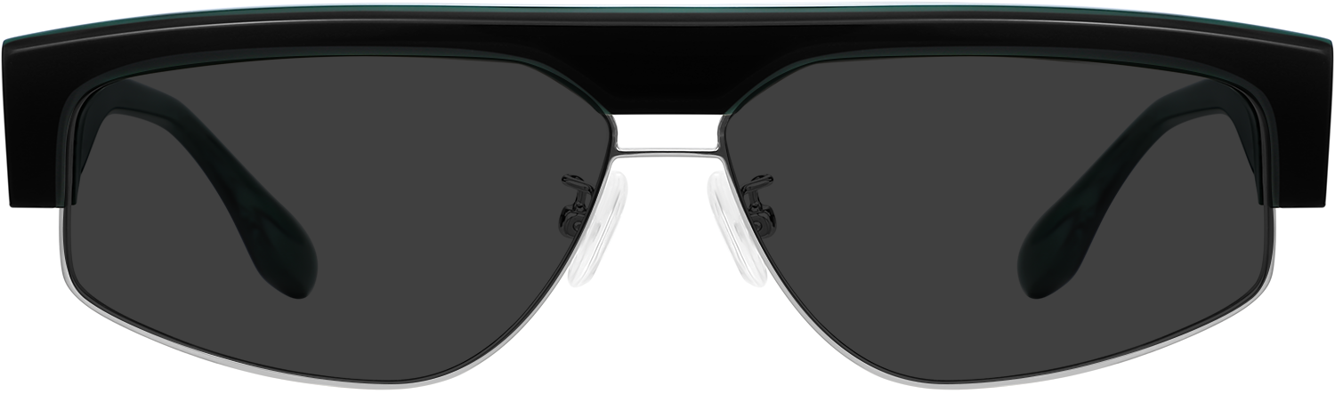 Fytoo Browline Green Acetate Full Rim Eyeglasses-image-FTM264318-01