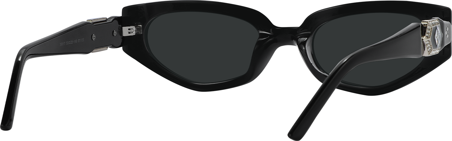 Side view of Fytoo Geometric Black TR90 Full Rim Eyeglasses