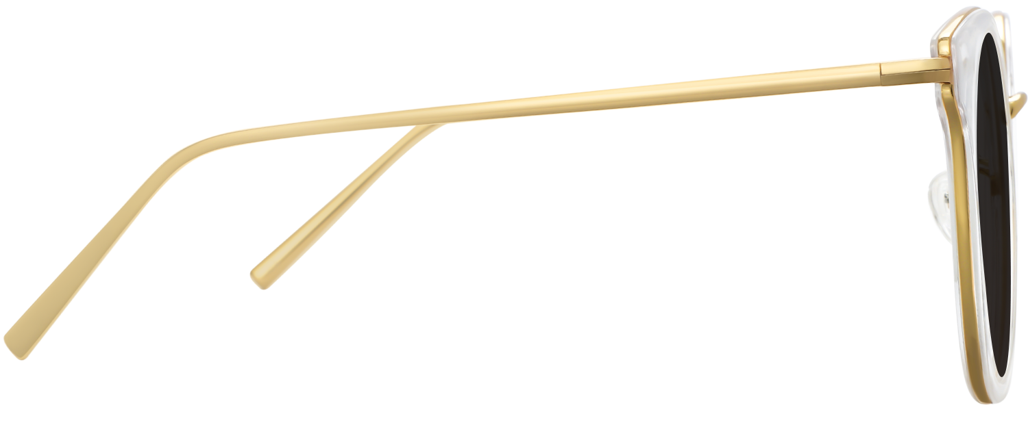 Side view of Fytoo Round Transparent Acetate Full Rim Eyeglasses