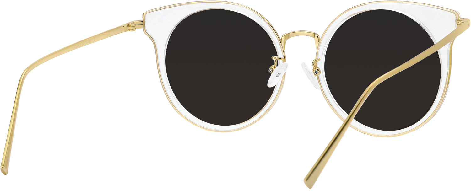 Side view of Fytoo Round Transparent Acetate Full Rim Eyeglasses