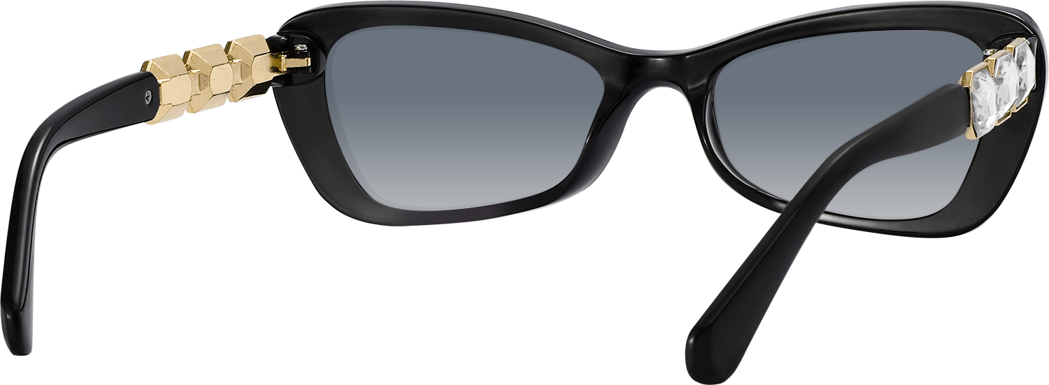 Side view of Fytoo Geometric Black TR90 Full Rim Eyeglasses