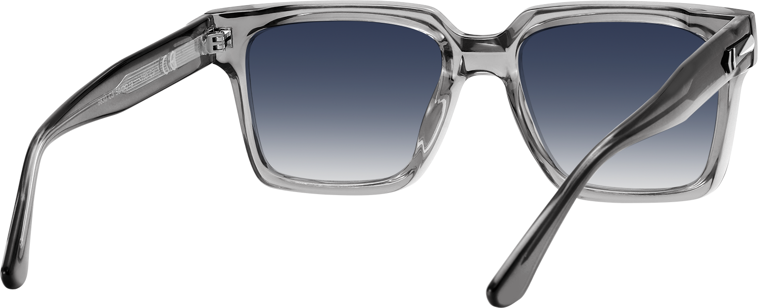Side view of Fytoo Rectangle Grey Acetate Full Rim Eyeglasses