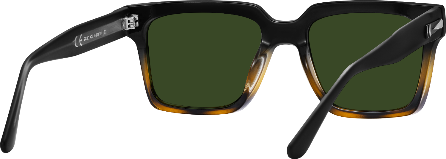 Side view of Fytoo Rectangle Two Tone Acetate Full Rim Eyeglasses