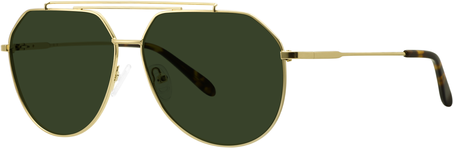 Side view of Fytoo Aviator Golden Titanium  Eyeglasses